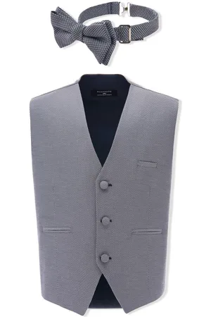 M. Moustache Textured two-piece waistcoat set