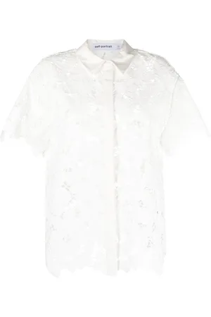 Self-Portrait Short-sleeve lace top