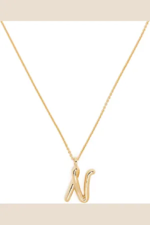 Missoma Curly Molten initial pendant necklace