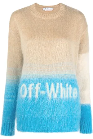 OFF-WHITE Helvetica intarsia-knit jumper