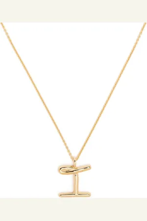 Missoma Curly Molten initial pendant necklace