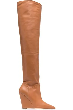 Stuart Weitzman Pointed leather knee-high boots