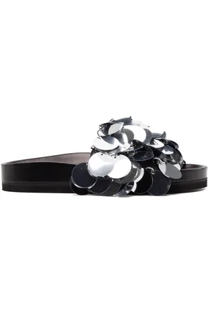Paco rabanne Sparkle disc-detailing sandals
