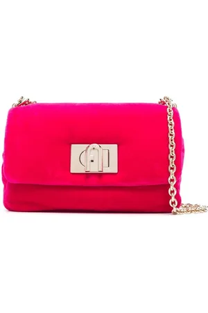 Furla Velvet logo-buckle shoulder bag