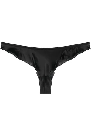 MAISON CLOSE Flared satin-finish briefs