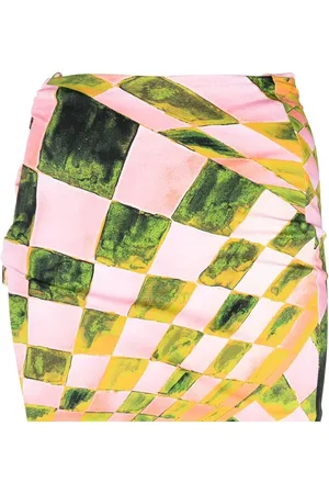 Louisa Ballou Coastline abstract-print miniskirt