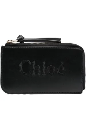 Chloé Logo-embroidered zipped purse