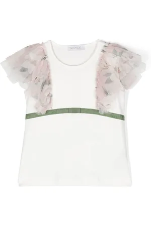 MONNALISA Floral-print short-sleeved T-shirt