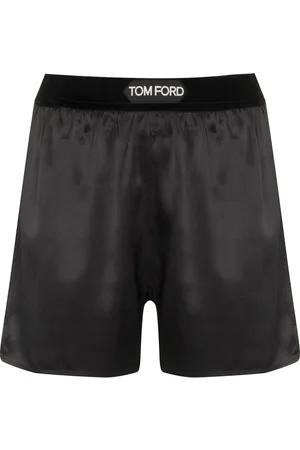 Tom Ford Logo-waistband silk shorts