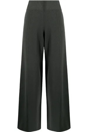 PRINGLE OF SCOTLAND High-waist wide-leg knitted trousers