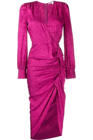 VERONICA BEARD Weiss draped midi-dress