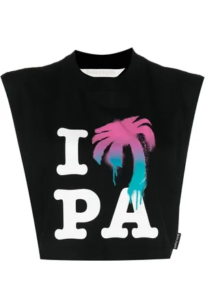 Palm Angels PXP Palm tree-print T-shirt - Farfetch
