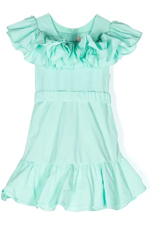 Twin-Set Ruffle-trim belted dress