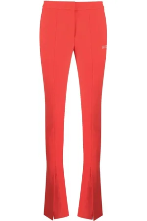 OFF-WHITE Split-hem flared trousers