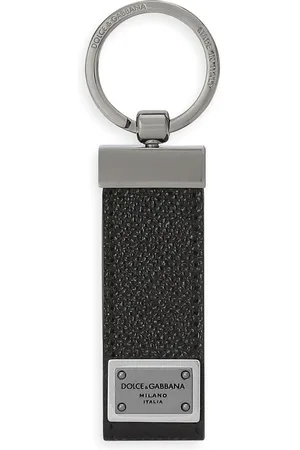 Dolce & Gabbana Logo-tag leather keyring