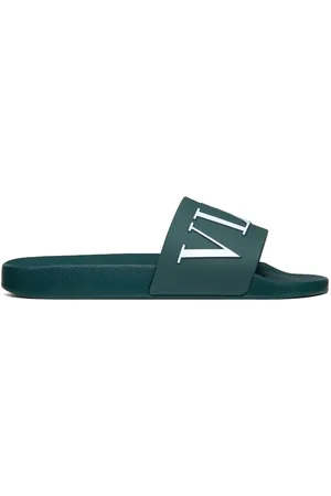 Valentino Garavani VLogo-plaque Slide Sandals - Farfetch