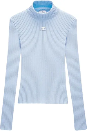 Courrèges Ribbed-knit mock-neck top