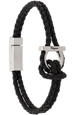 Salvatore Ferragamo Braided Gancini bracelet