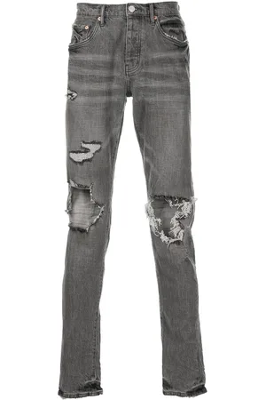 Purple Brand Faded distressed slim-cut jeans