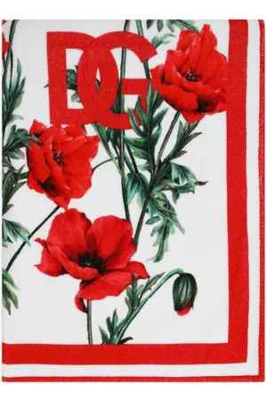 Dolce & Gabbana Poppy-print beach towel