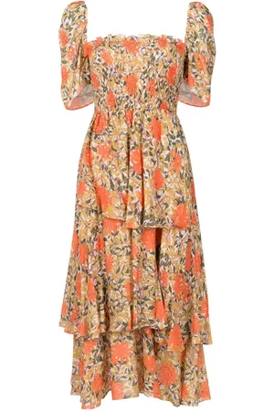 CLUBE BOSSA Zelza floral-print tiered dress