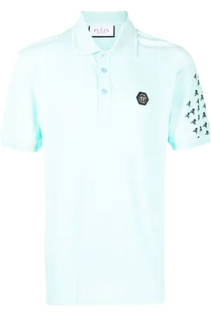 Philipp Plein Skull and Bones cotton polo shirt