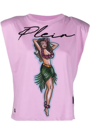 Philipp Plein Hawaii logo-print tank top