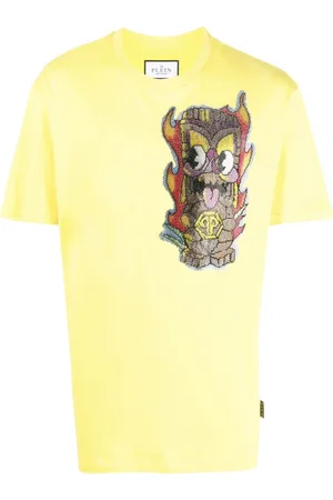 Philipp Plein Hawaii embellished short-sleeve T-shirt