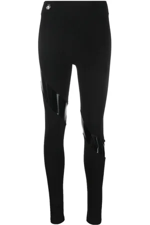 Philipp Plein Tape-detail stretch leggings