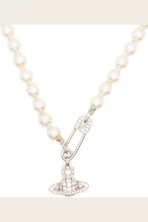 Vivienne Westwood Orb safety-pin necklace