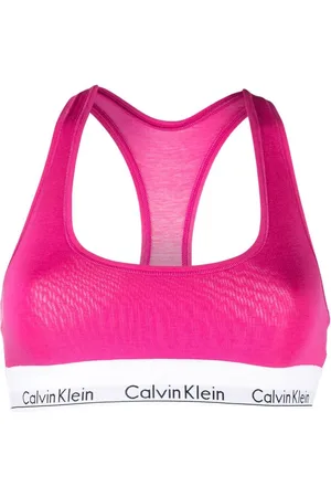 Calvin Klein Gloss wet look square neck unlined bralette in black