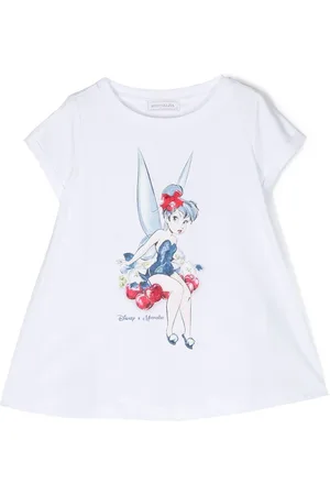 MONNALISA X Disney Tinkerbell-print T-shirt