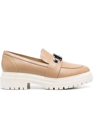Michael Kors Parker logo-plaque leather loafers