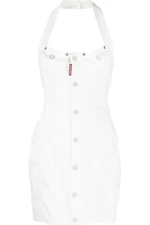 Dsquared2 Halterneck denim dress