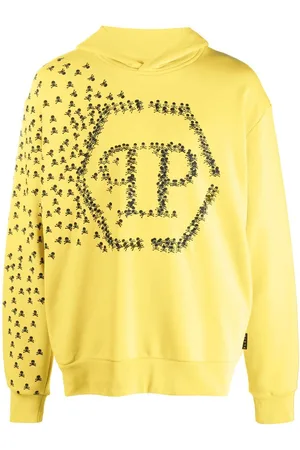 Philipp Plein Skull and Bones cotton hoodie