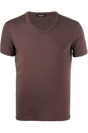Tom Ford Logo patch V-neck T-shirt