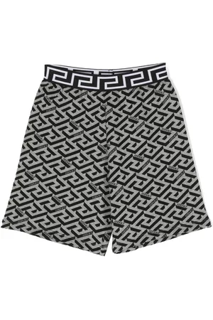 VERSACE All-over monogram-print shorts