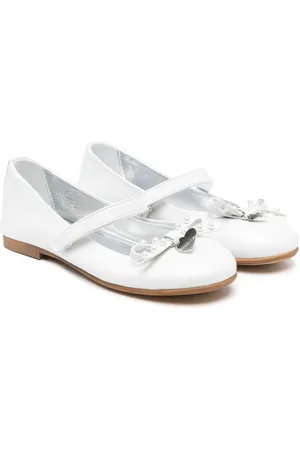 MONNALISA Logo-charm 15mm ballerina shoes