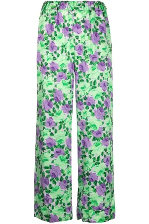 PRINTED TROUSERS - Purple