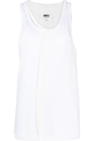 Maison Margiela Spliced asymmetric tank top