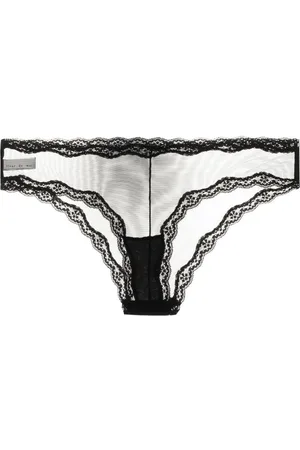 FLEUR DU MAL Sheer tulle bikini briefs