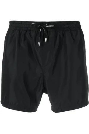 Balmain Branded briefs  logo-flocked BALMAIN SWEAT SHORTS