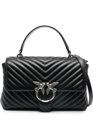 Pinko Love Lady chevron-quilted tote bag