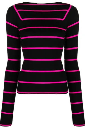 Puccini Stripe-jacquard wool jumper
