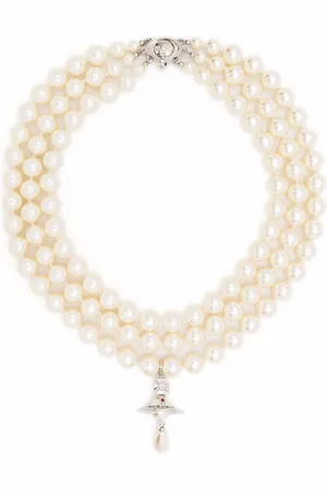 Vivienne Westwood Three-row pearl choker necklace