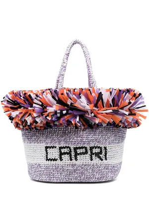 Puccini Large fringe-trim logo tote bag