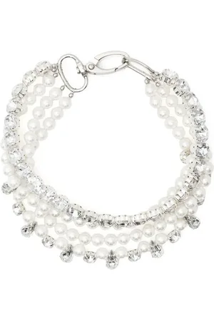 Atu Body Couture Pearl-crystal choker necklace