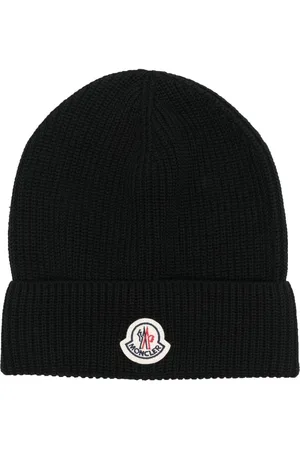 Moncler Logo-patch knitted beanie