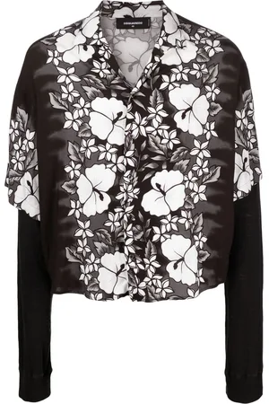 Dsquared2 Floral-print layered shirt