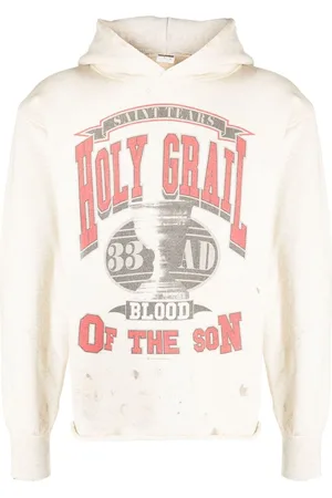 SAINT MXXXXXX Cotton graphic print hoodie